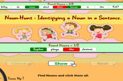 Noun Hunt: Identifying Nouns in Sentences